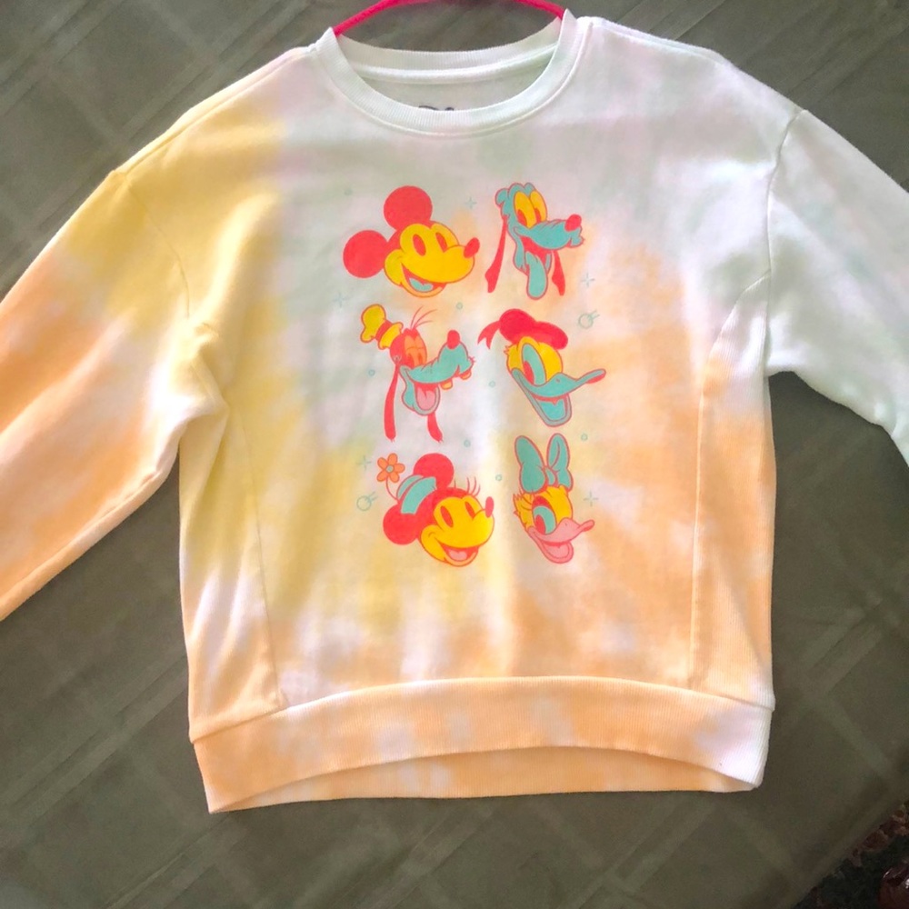 mickey mouse teen cropped crew neck